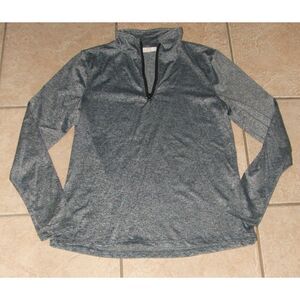 Stretchy Sz Small/Medium Athletic Embellished Basketball Thumbhole 1/4 Zip Shirt